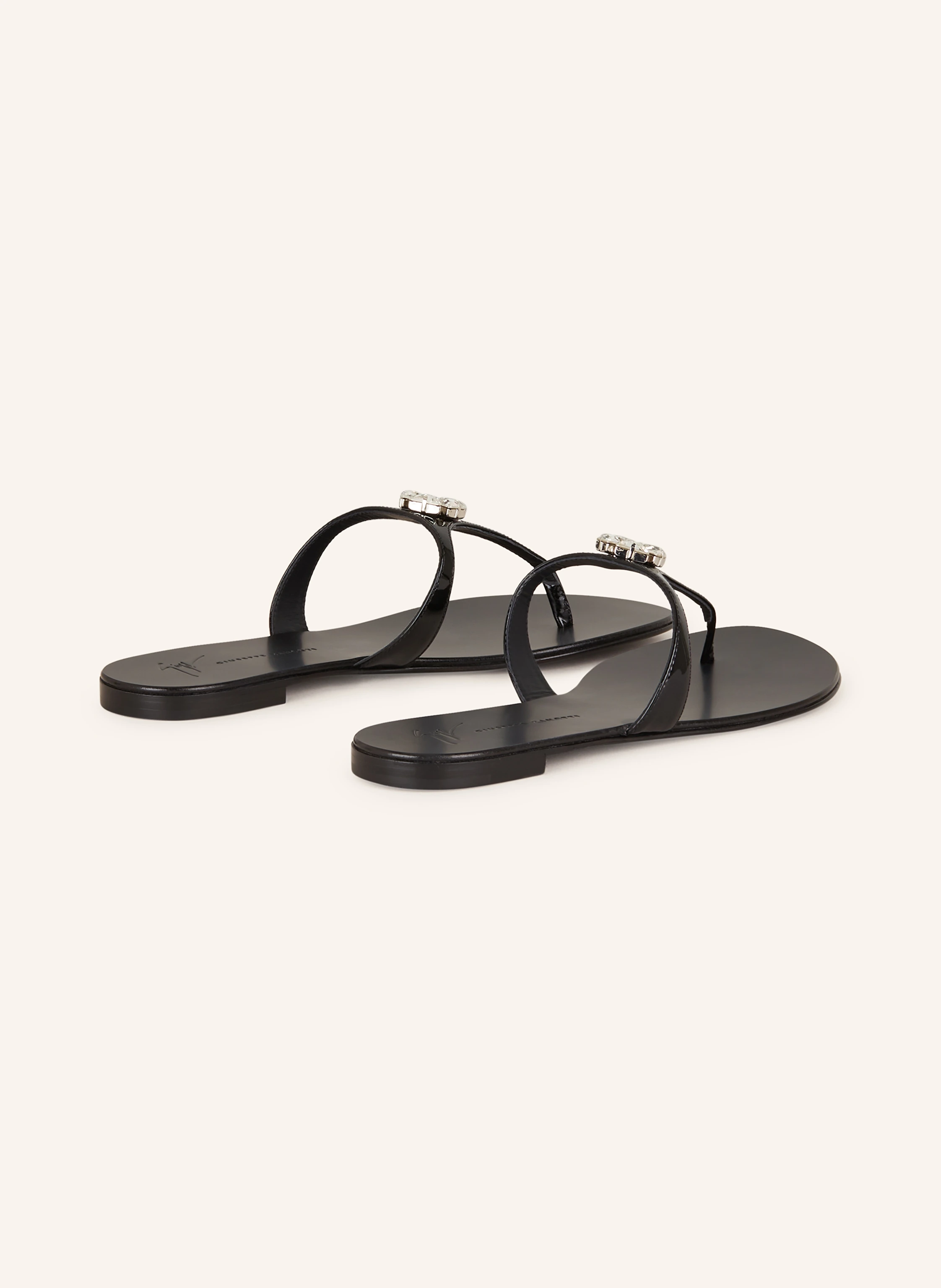 GIUSEPPE ZANOTTI DESIGN Zehentrenner mit Schmucksteinen