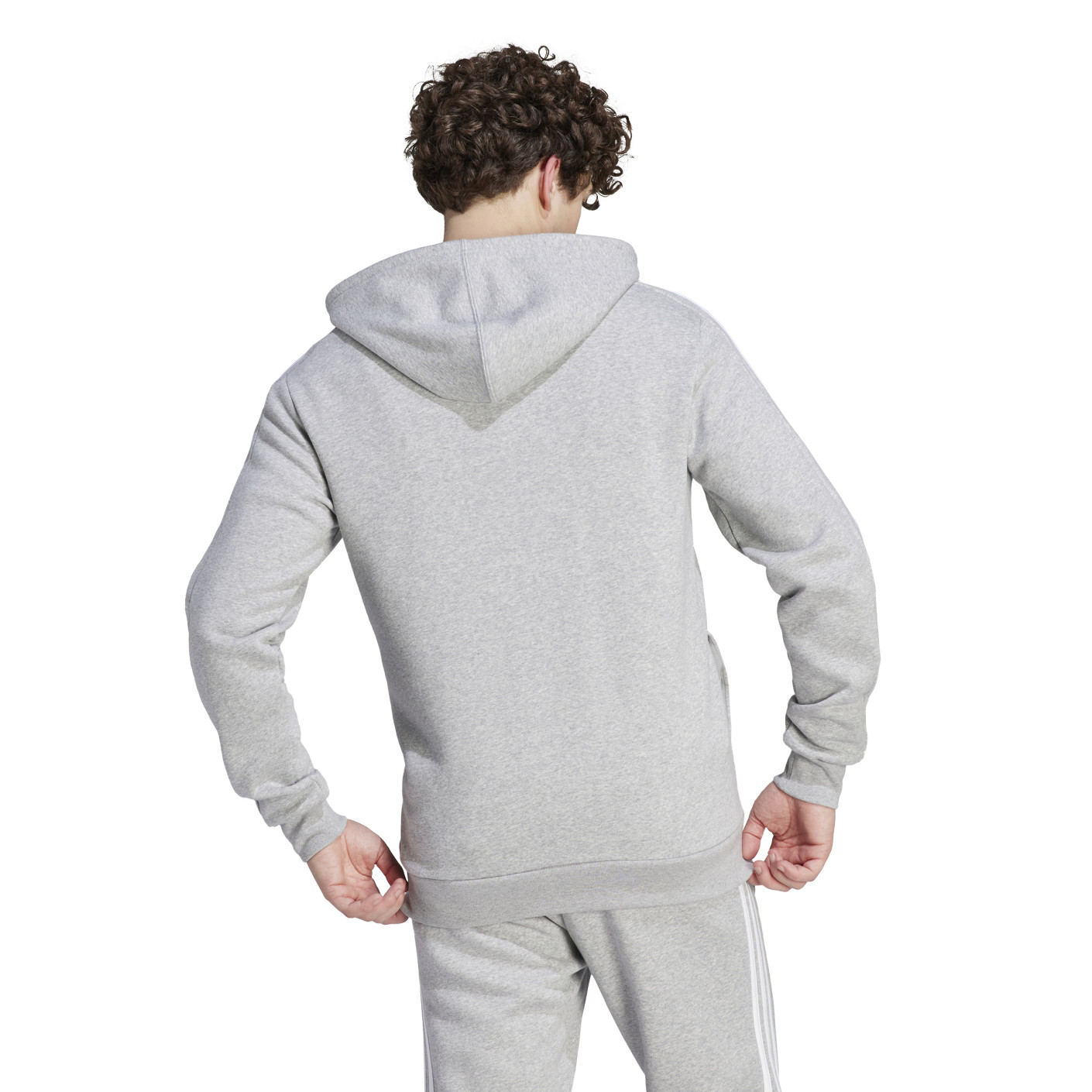 Adidas Essentials Fleece Vest Grijs Wit