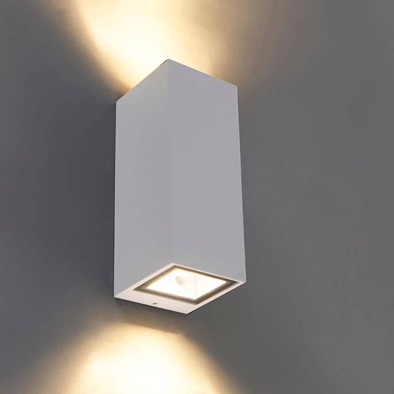 Moderne wandlamp wit 2-lichts AR70 IP54 - Baleno