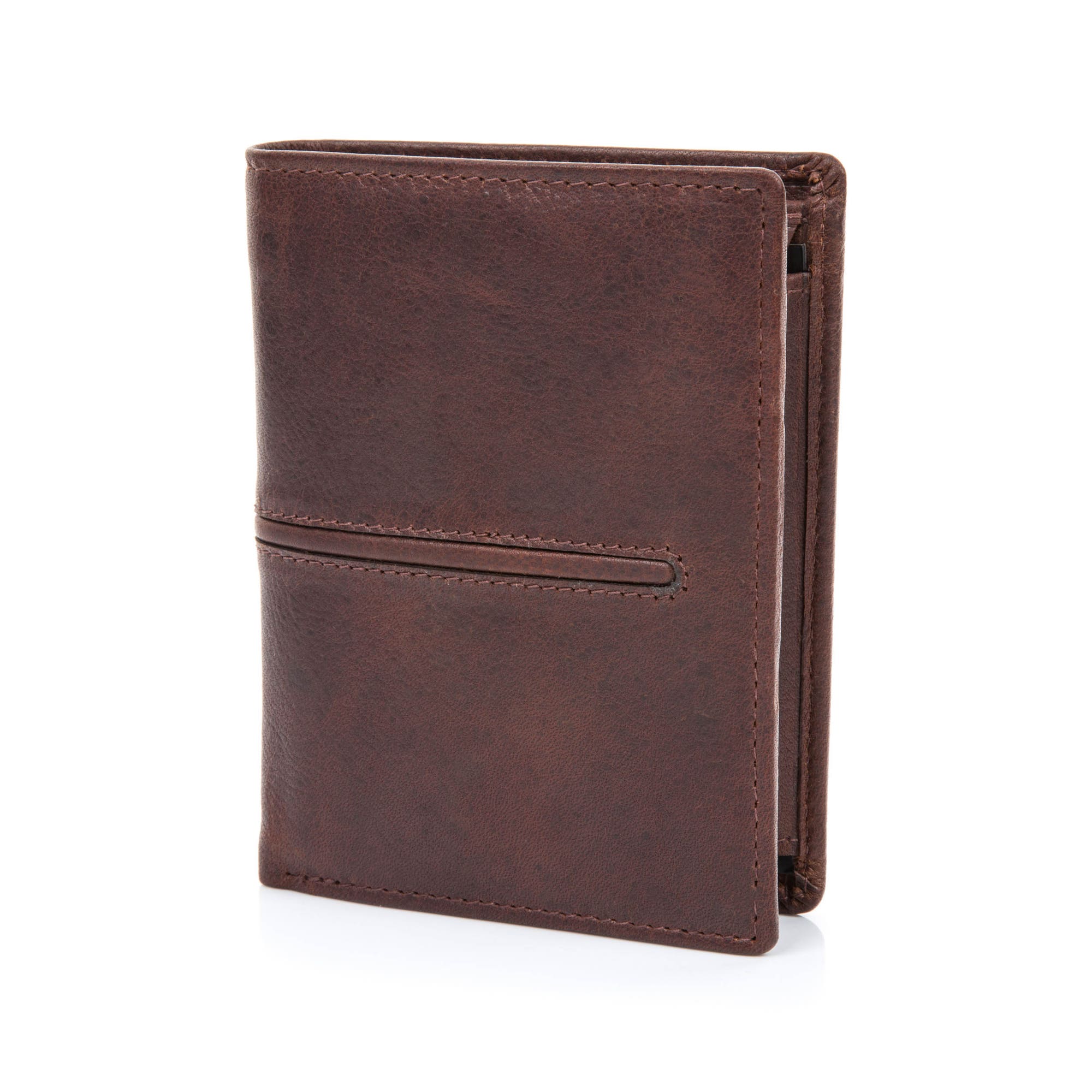 Petite maroquinerie en cuir marron