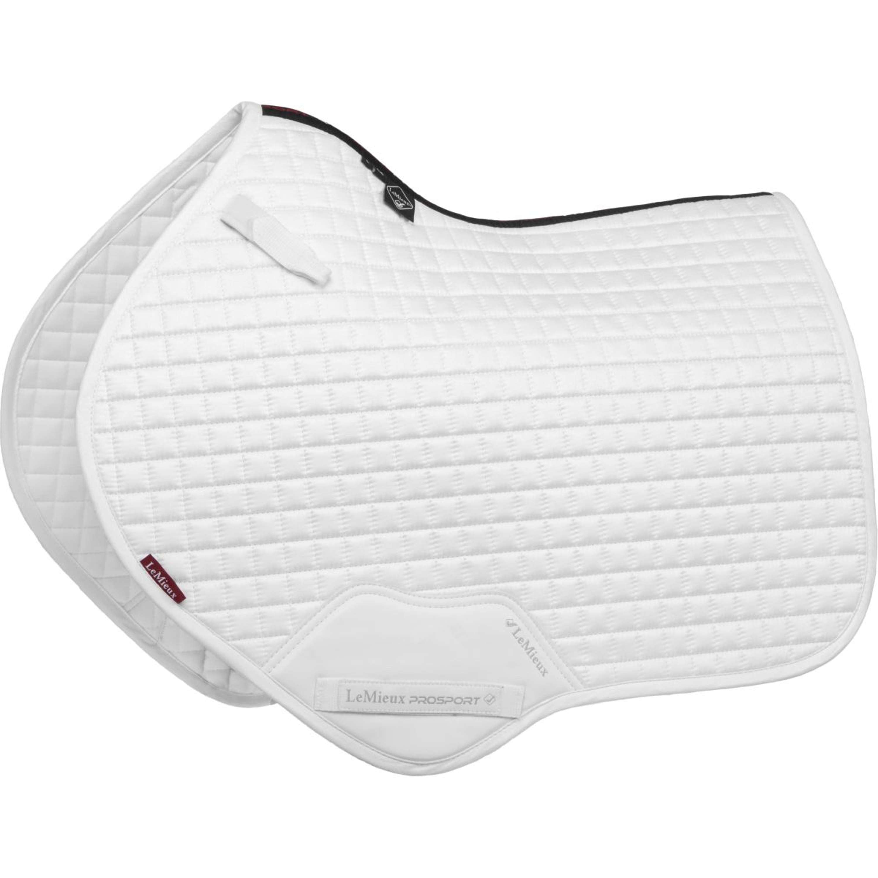 LeMieux Zadeldekje Suede Square Close Contact Wit