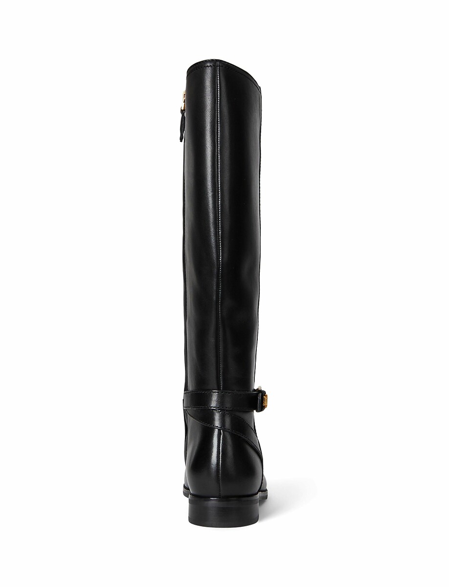 LAUREN RALPH LAUREN<br>Botas de couro planas Brooke