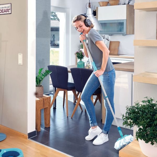 Leifheit Conjunto de Mopa e Discos Clean Twist Ergo Mobile - 433472