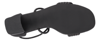 B&CO Damesandal med hæl Sort 4214104110