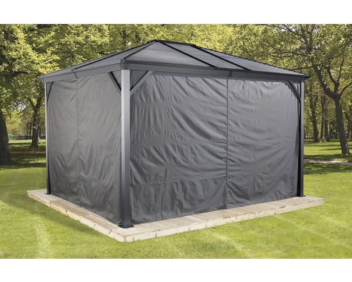 SOJAG Paviljoen Ventura Gordijnenset 10x10 antraciet
