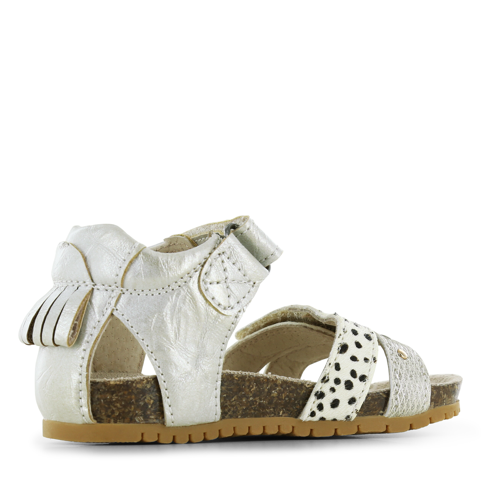 Shoesme metallic gouden sandaal met hartje  | Meisjes schoenen