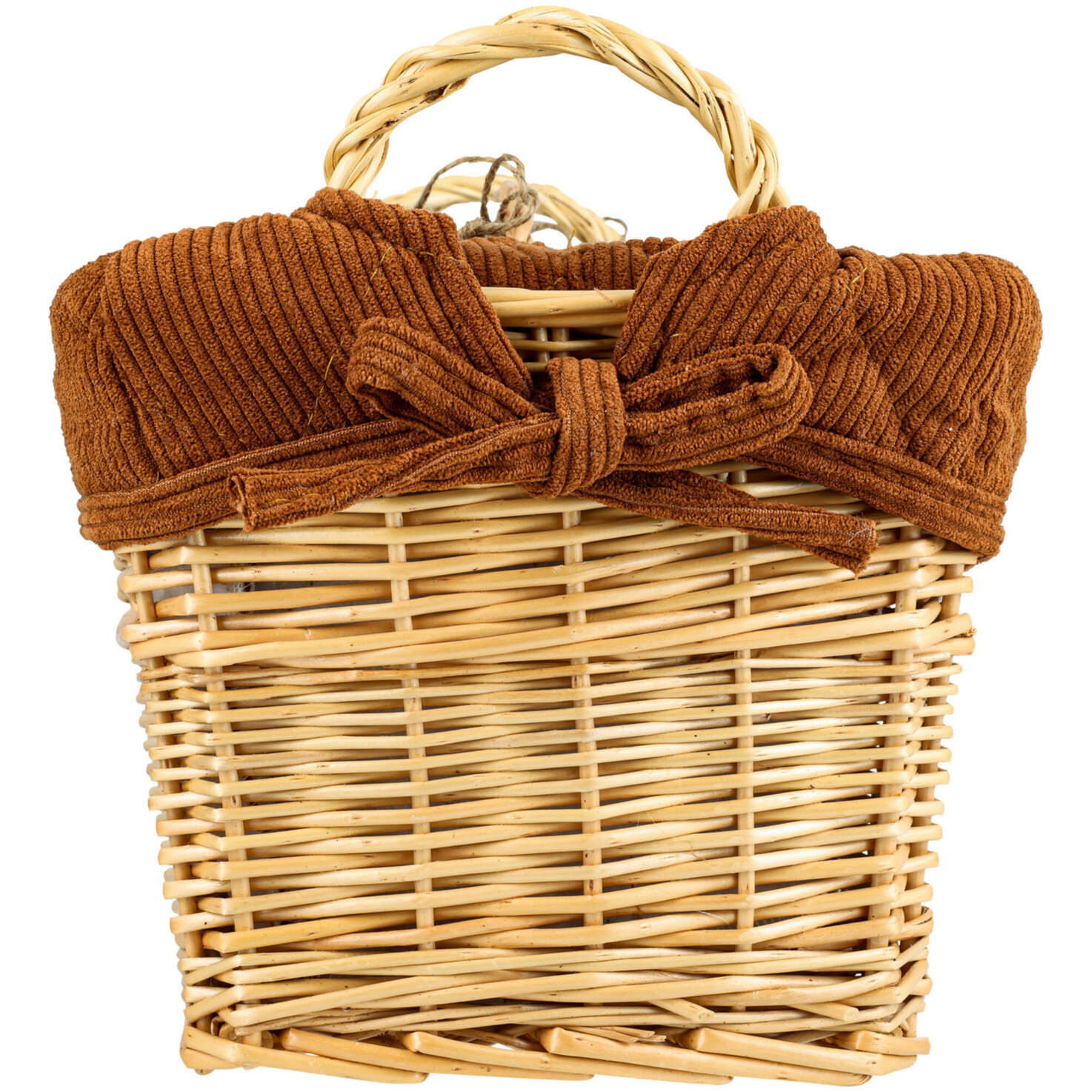 Kartoffel- und Brotkorb Cord braun