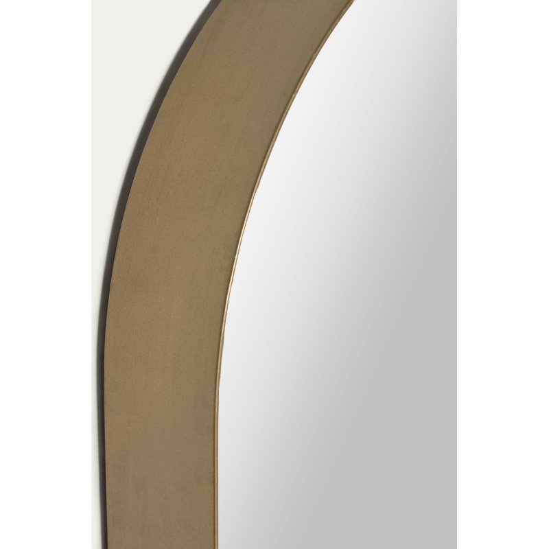 Miroir mural Tiare métal doré 31 x 61,5 cm