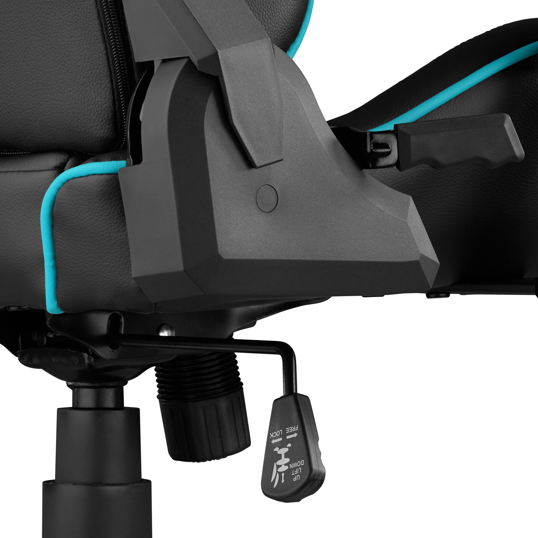 tectake® Racing Gaming Stuhl, ergonomische Form, mit verstellbarer Rückenlehne, Kunstlederbezug, abnehmbares Nacken- und Lendenkissen, Belastbarkeit 120 kg