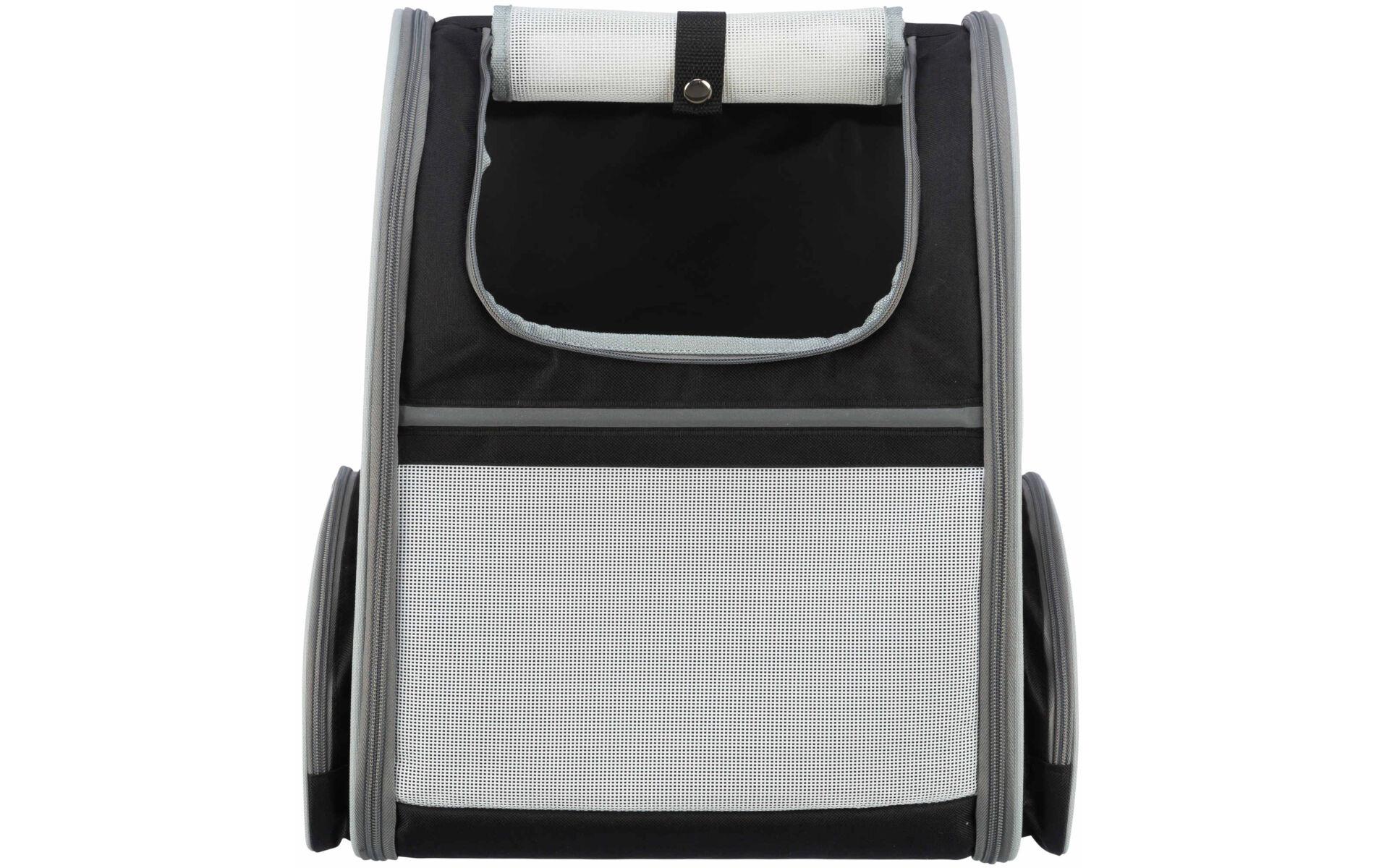 Tiertransport-Rucksack Chloe, 39 × 43 × 27 cm, Grau/SchwarzTransporttasche