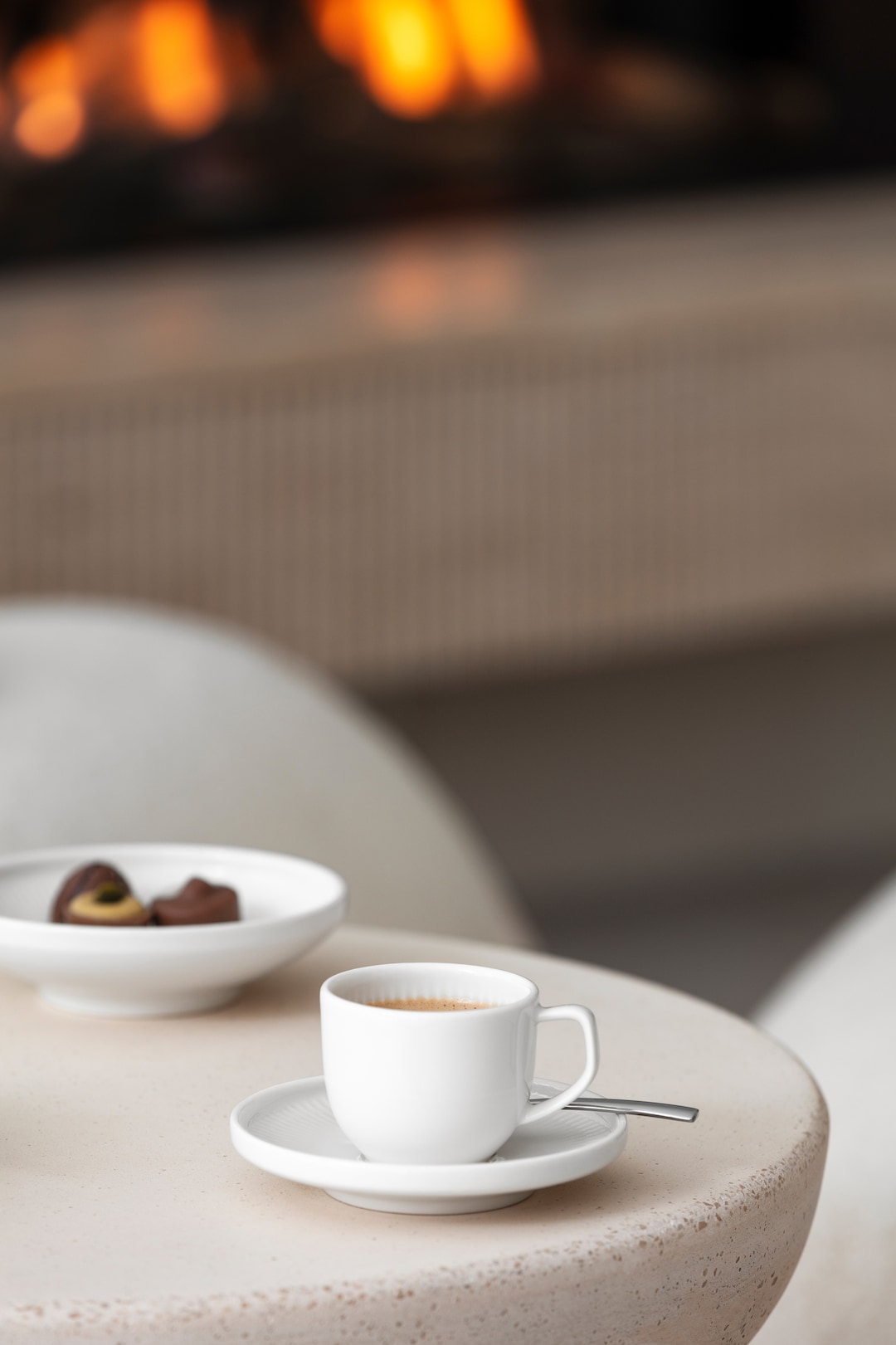 Villeroy & Boch Espresso-Untertasse AFINA Porzellan weiß