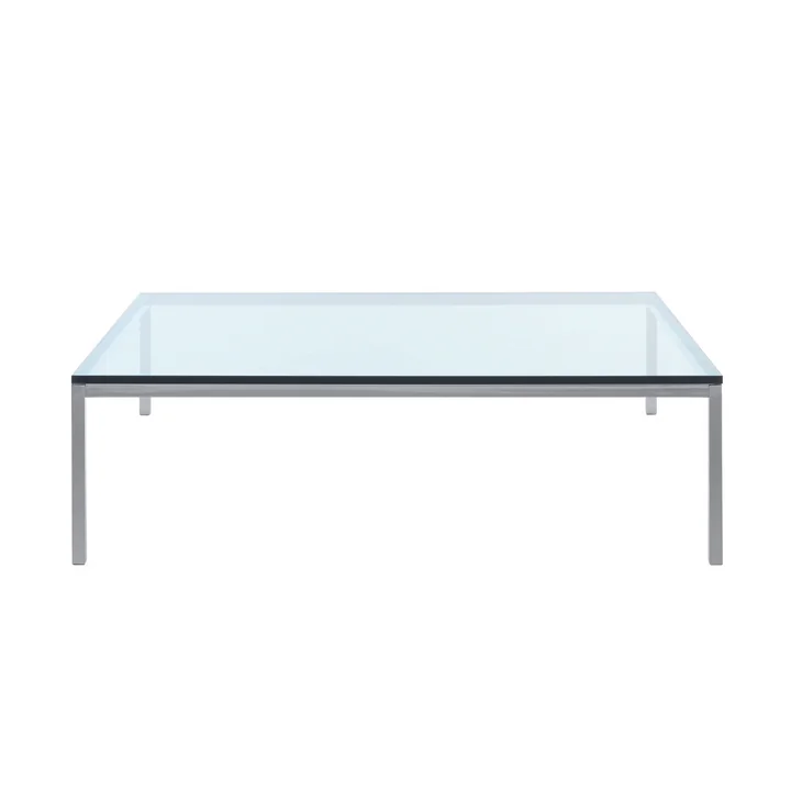 Knoll - Florence Couchtisch, 120 x 120 cm, Kristallglas