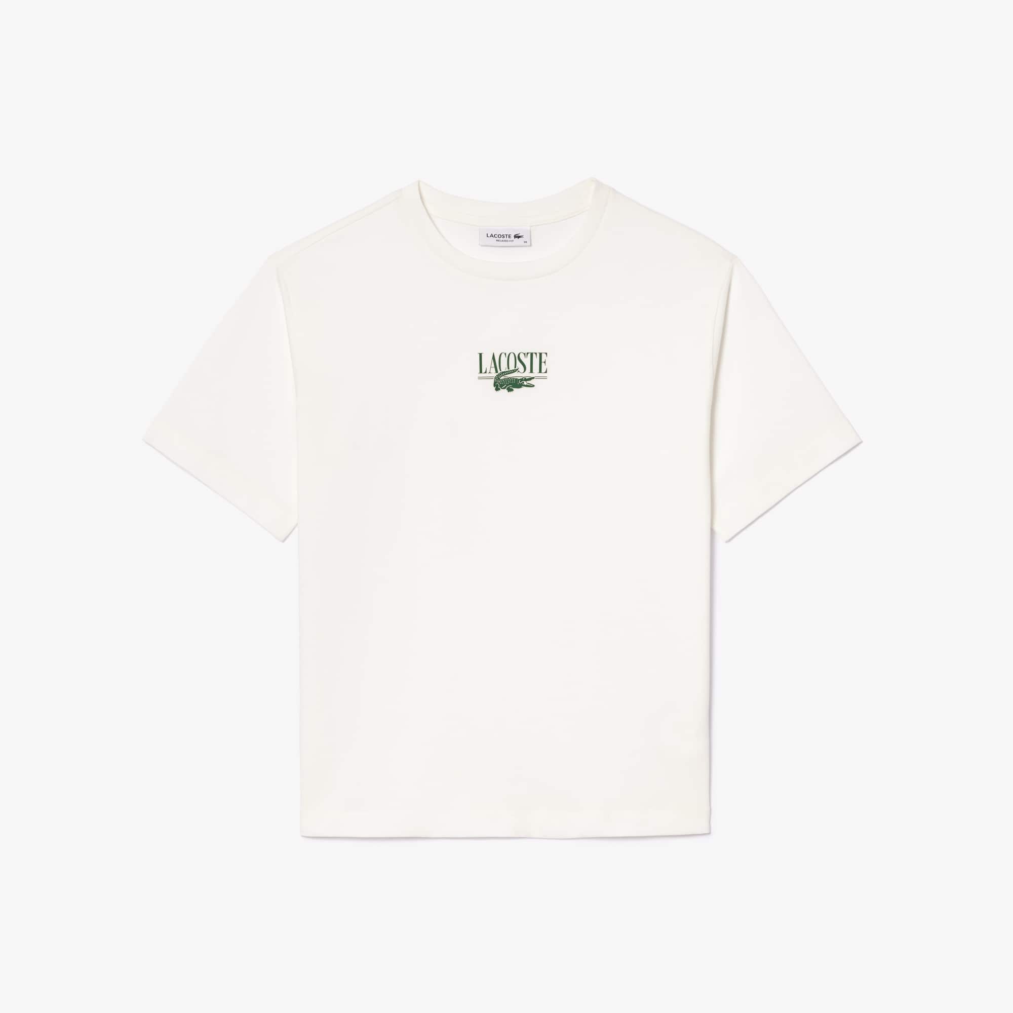 T-shirt en jersey de coton imprimé Lacoste T-Shirts - Blanc - Lacoste - Femme