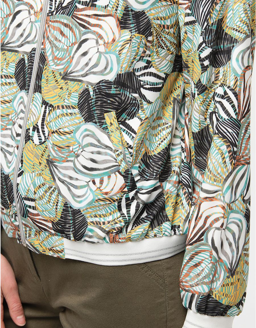 Bombers kaki à motifs