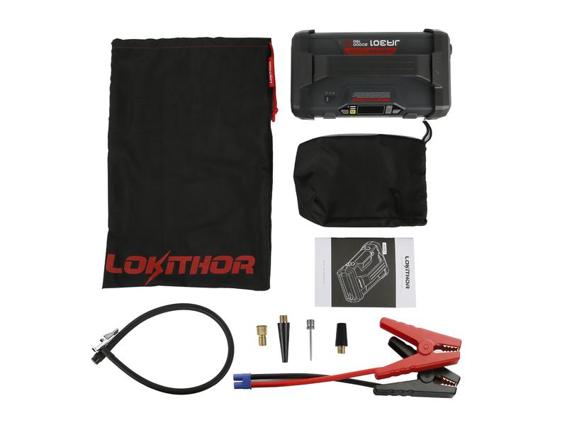 Lokithor Jump Starter und Luftpumpe 12V/ 2000A 4in1 Powerpack Multifunktionsgerät