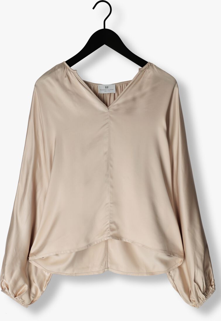 RESORT FINEST beige resort finest blouse satin balloon blouse