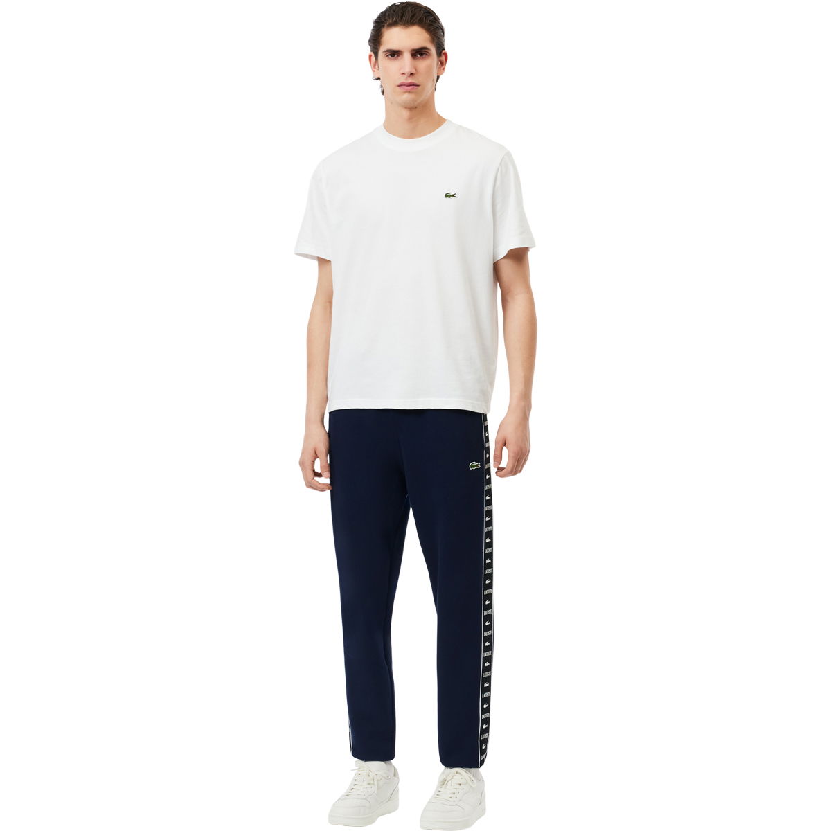 Lacoste Logo Stripes Tapered Fit Joggingbukser Herre