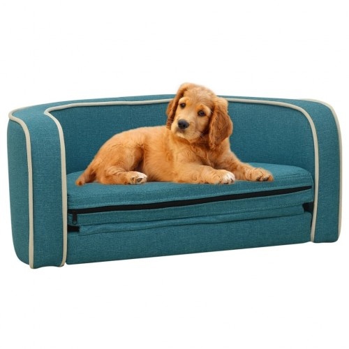Sofá dobrável para cães Vidaxl turquesa