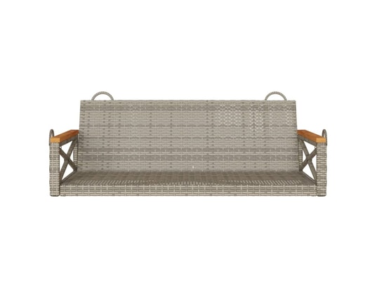 VIDAXL - Balancelle gris 109x62x40 cm résine tressée