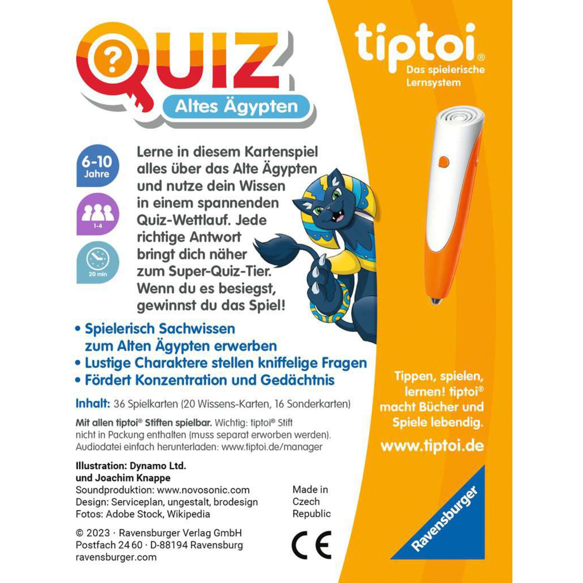 Ravensburger Quizspiel tiptoi Quiz Altes Ägypten