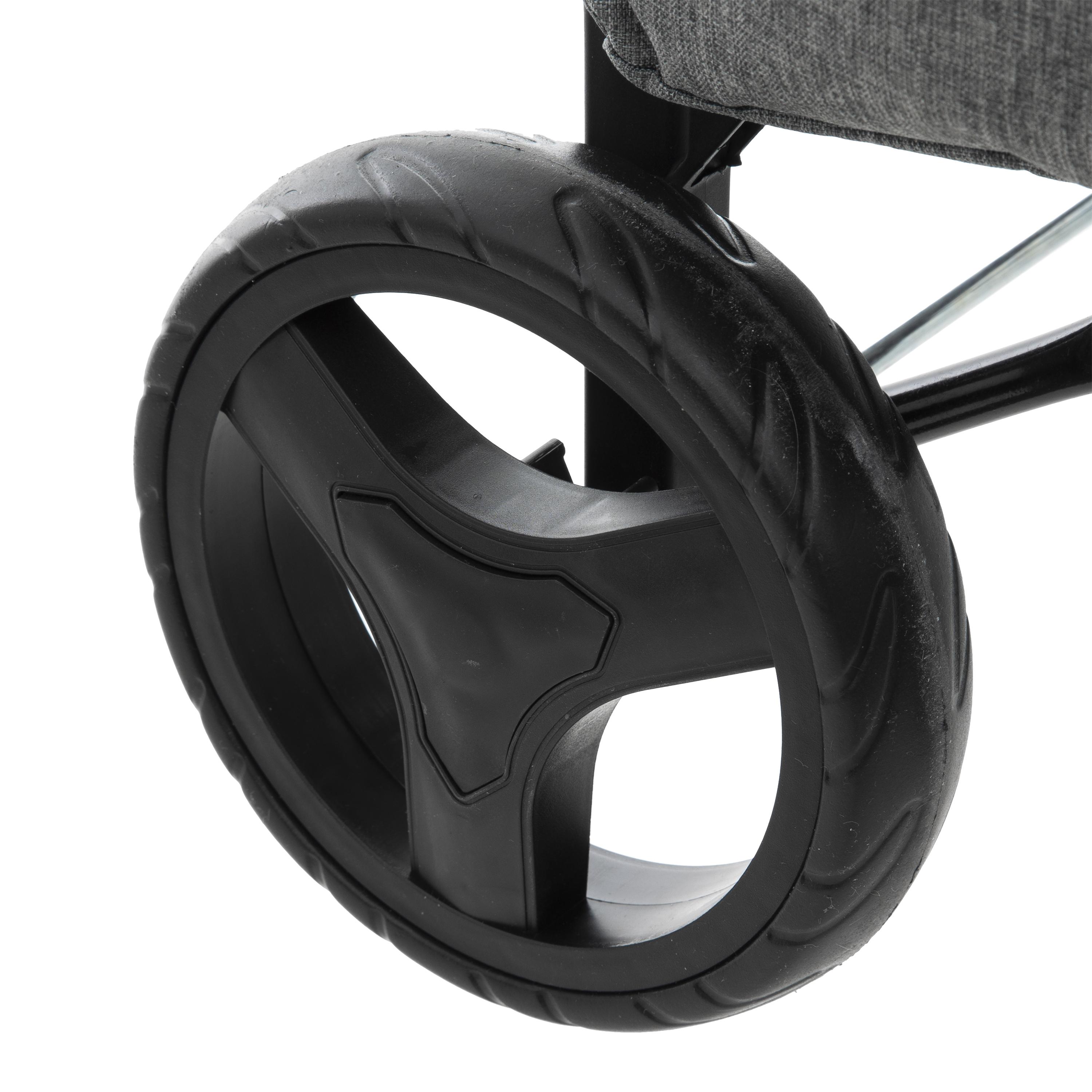CHARIOT 2 ROUES METAL GRIS NOMADE