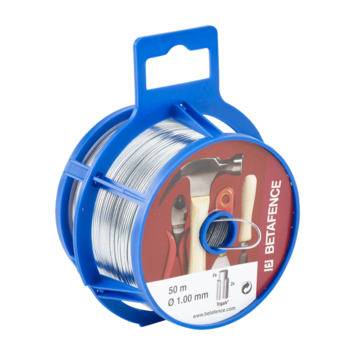 Betafence hobbydraad rol verzinkt 1 mm 50 m