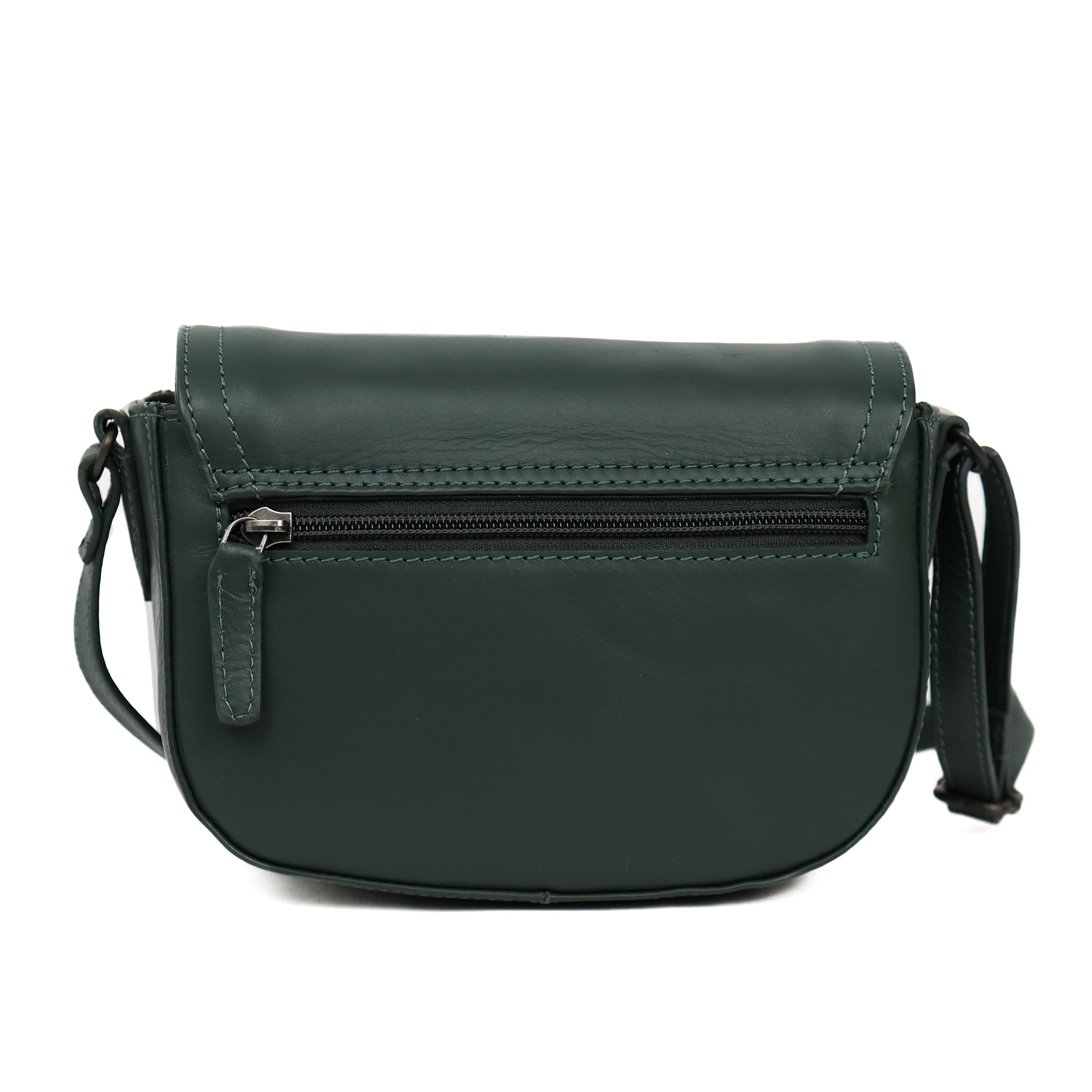 Schoudertasje met flap 'Anastasia' Green Green