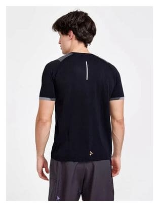 Maillot manches courtes Craft Pro Trail Noir Blanc