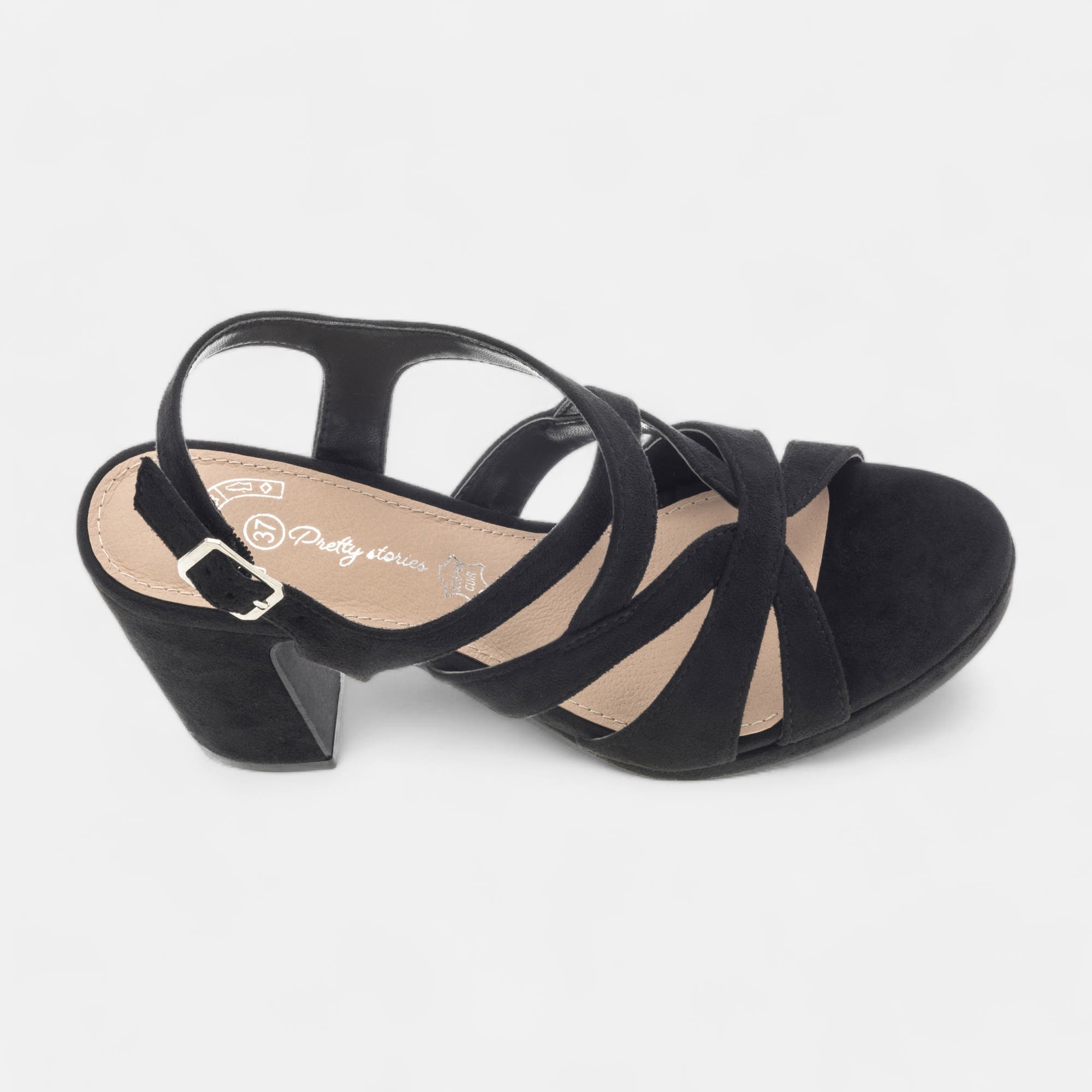 Nu-pieds à talon Femme noir