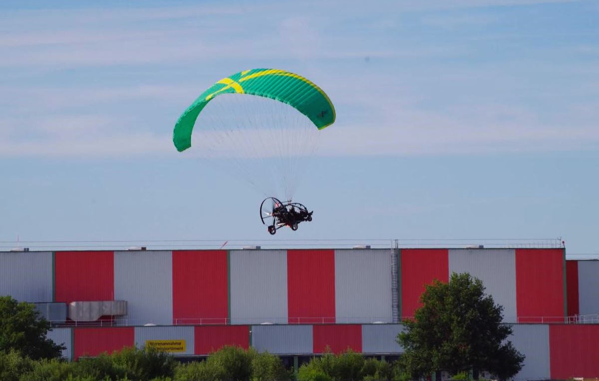 Motorgleitschirm fliegen Hodenhagen