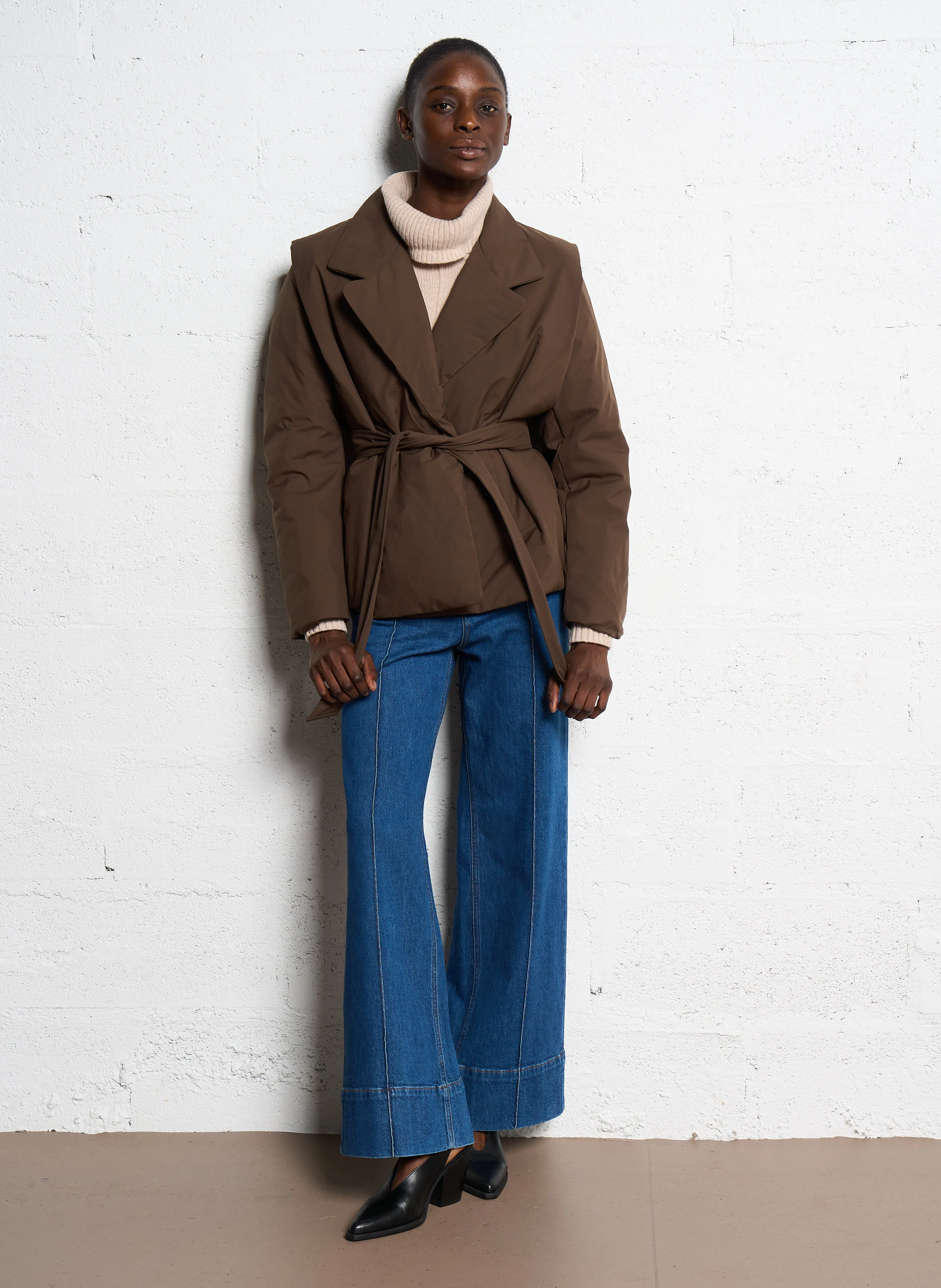 YAELI - Doudoune en fibres recyclées | Marron