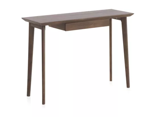 Console avec un tiroir en bois d'acacia massif