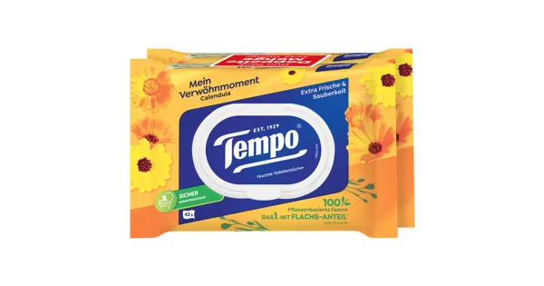 Tempo Feuchttücher Calendula & Kamille
