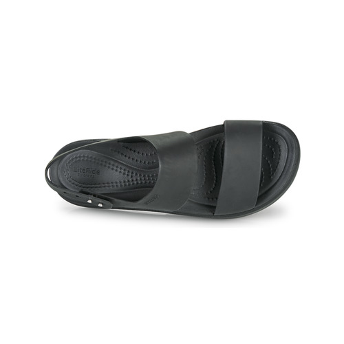 Crocs - CROCS BROOKLYN LOW WEDGE W - Noir