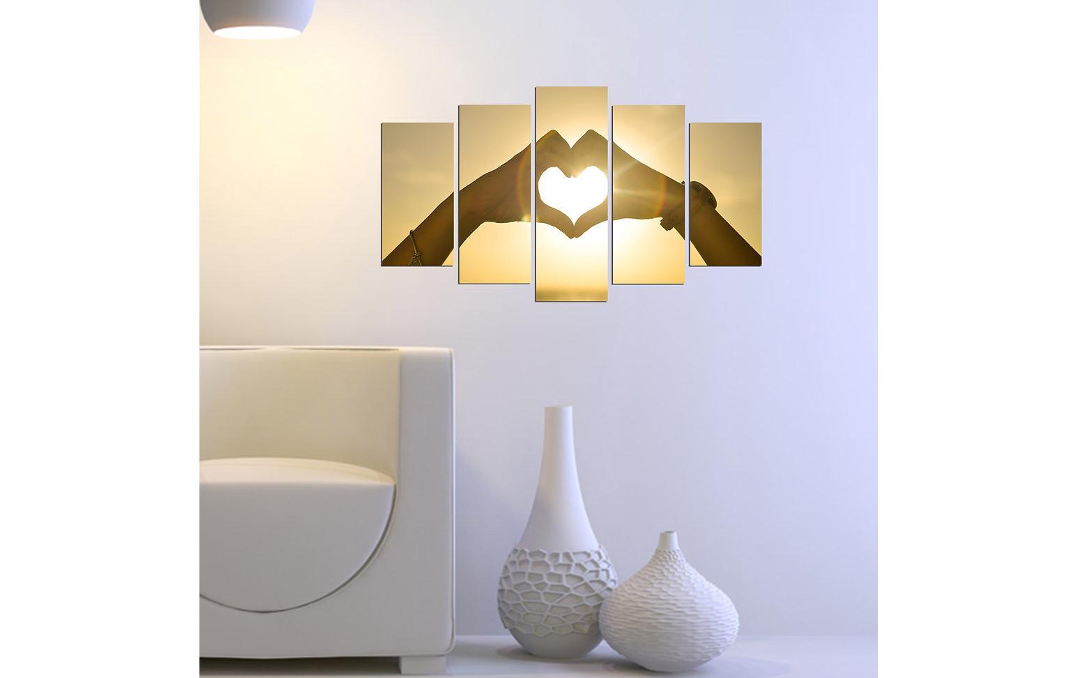 Bild Love 5-teilig, 110 x 60 cmDekorative Wandmalerei