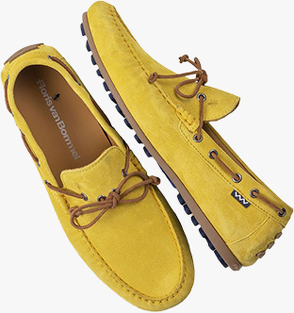 FLORIS VAN BOMMEL gele floris van bommel mocassins sfm-40009
