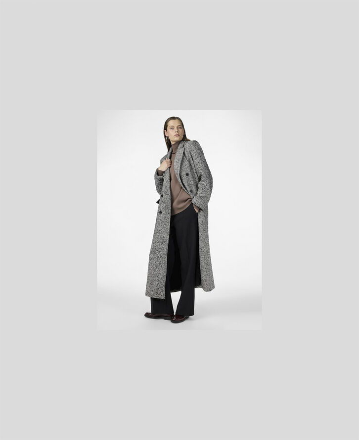 YAS YASPETRO LONG COAT S. Sort