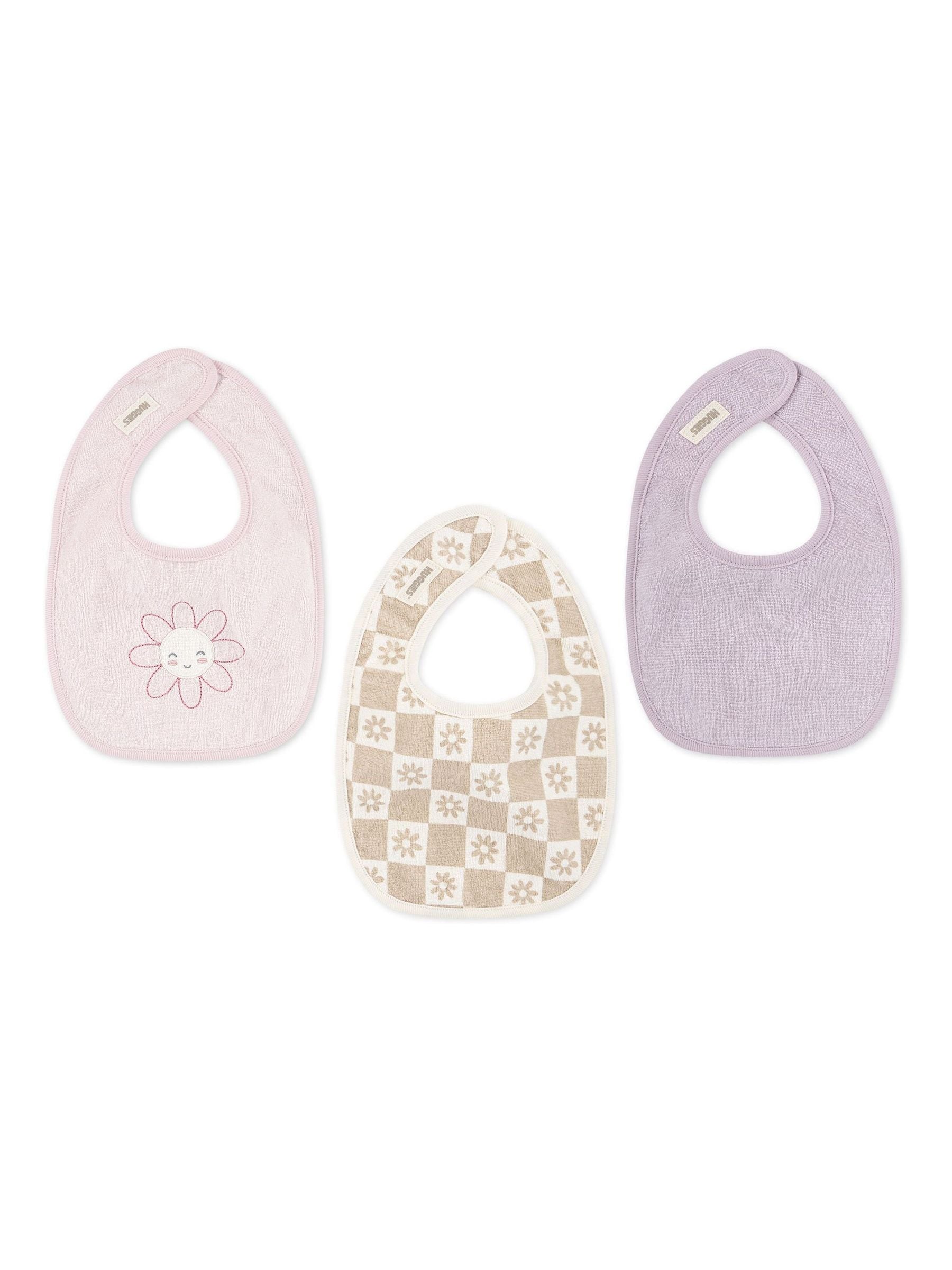 Roze - Huggies Bear Bibs 3 Pack
