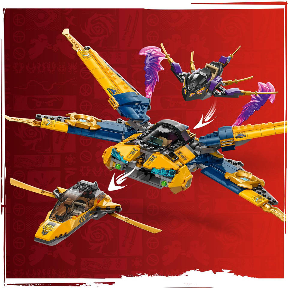 LEGO NINJAGO Ras en Arins superstormvliegtuig 71833