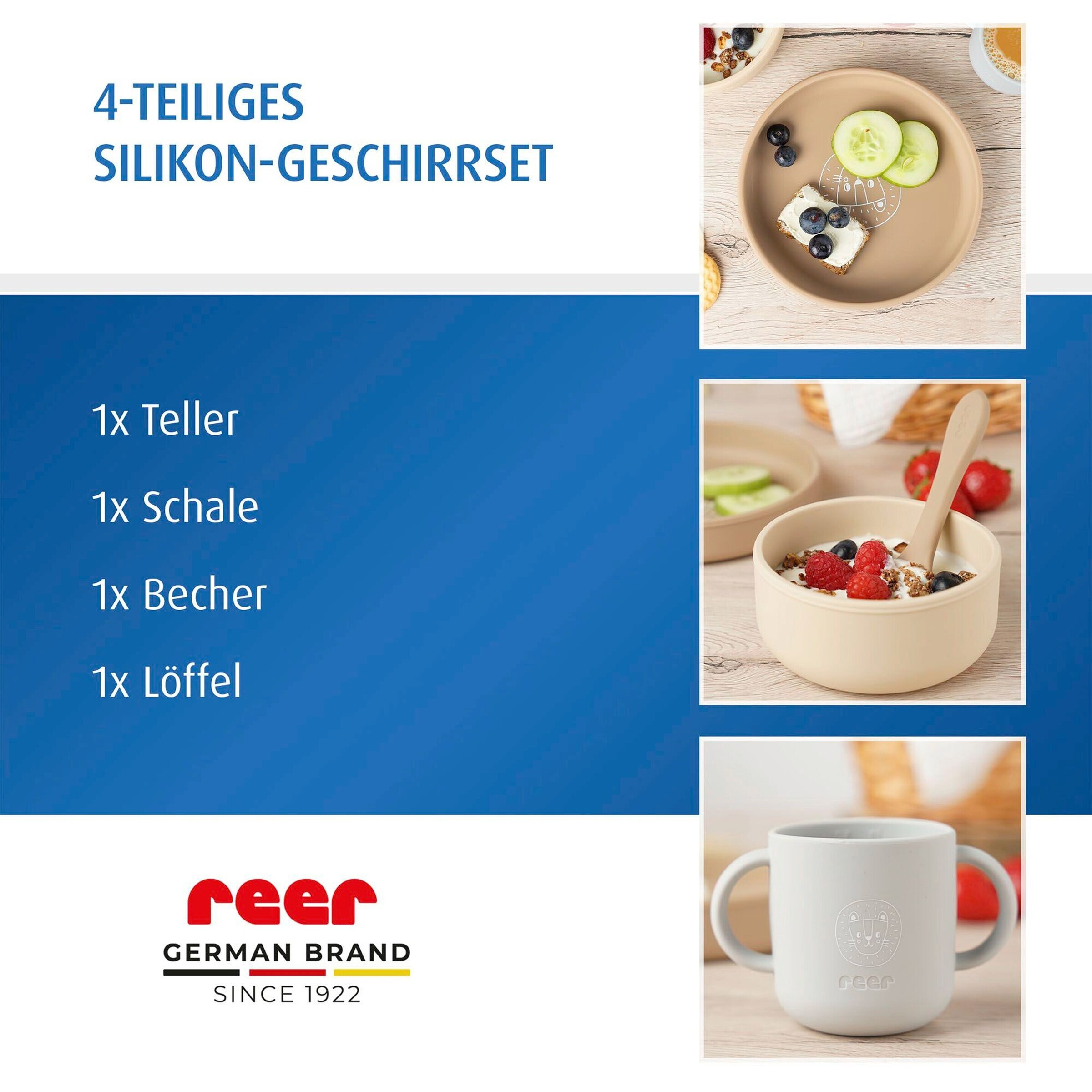reer 4-tlg. Geschirrset beige