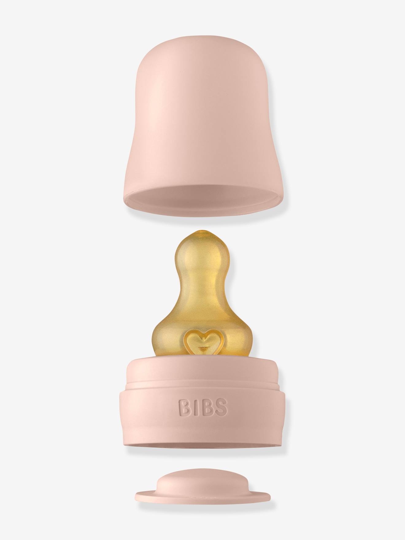 Mamadeira de vidro rosa BIBS de 110ml