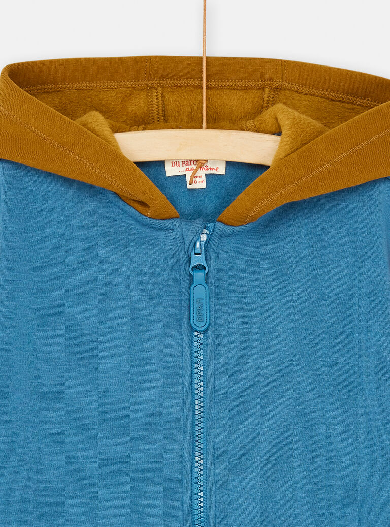 Gilet bleu de France et kaki pour garçon