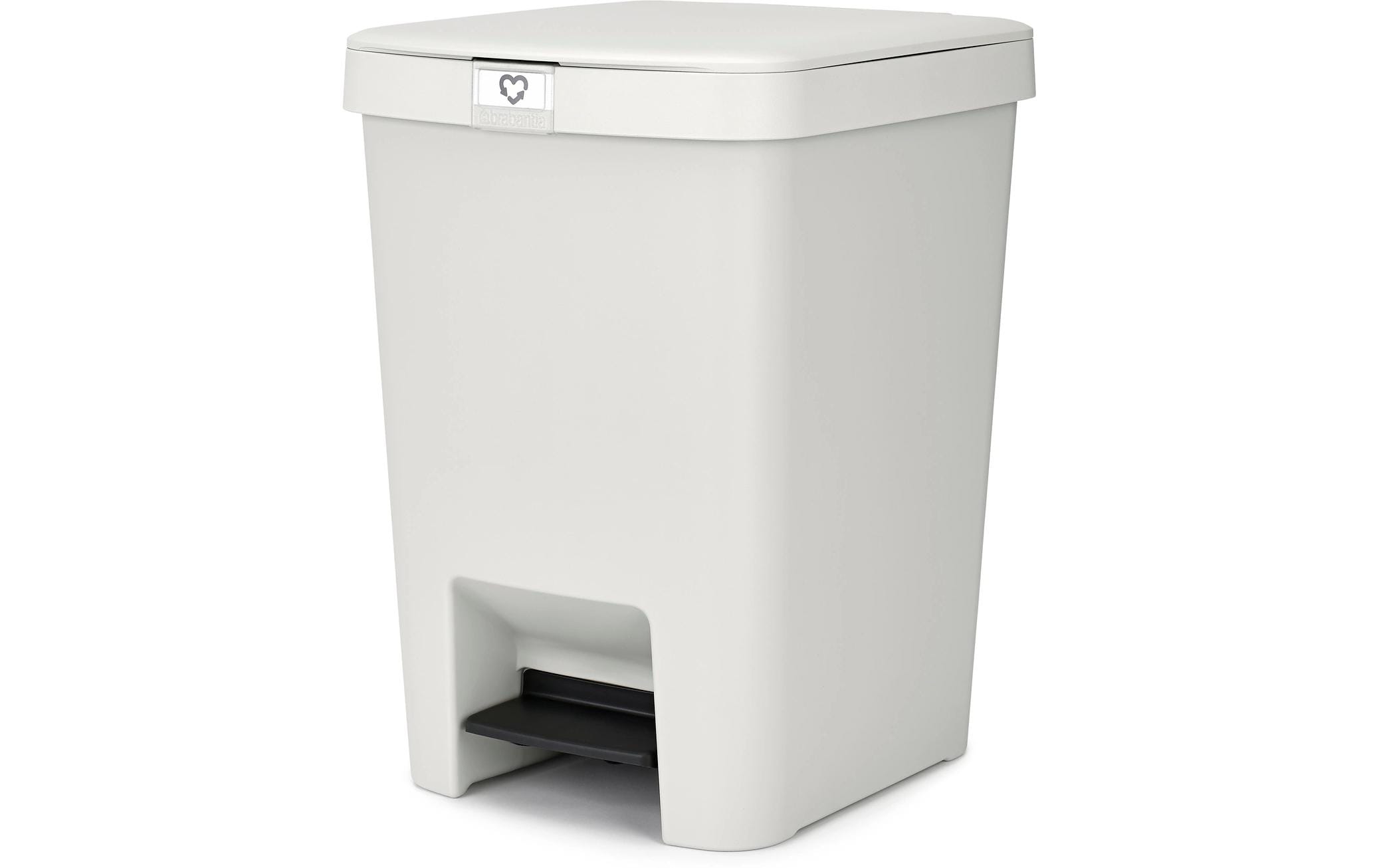 Recyclingbehälter StepUp 25 l, HellgrauTreteimer für Recyclingmaterialien