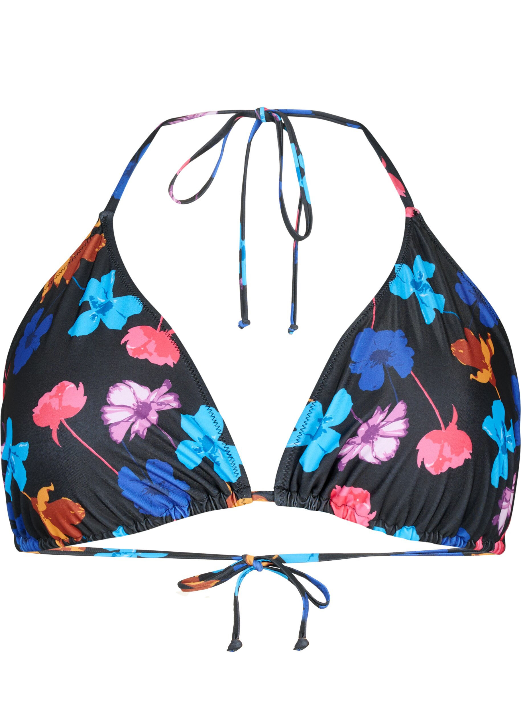 Trekants bikini bh med print