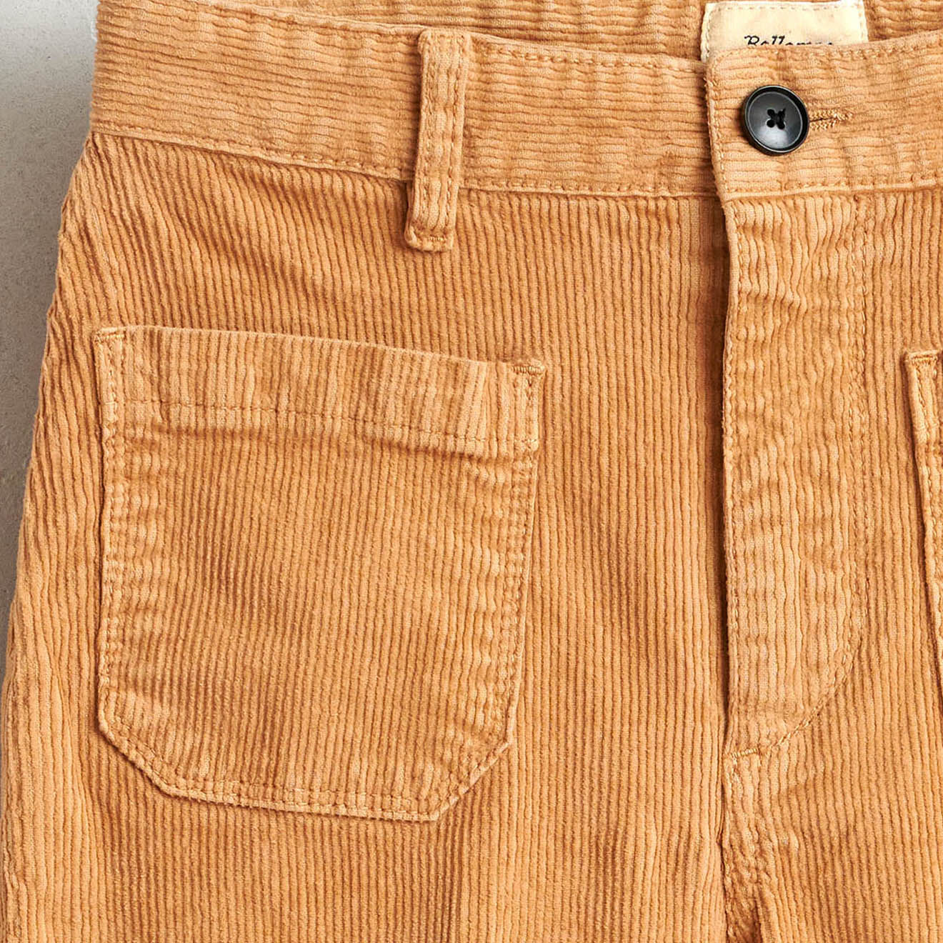 Bellerose Pantalon Pepy en Velours de coton côtelé biscuit