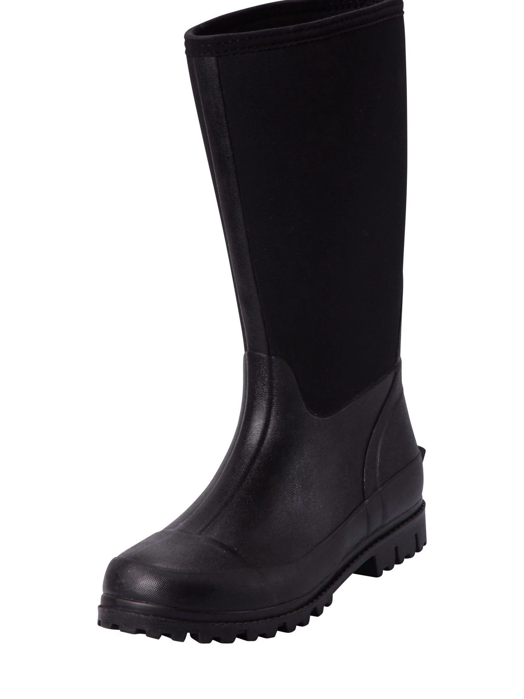 Zwart - Mountain Warehouse hoge waterbestendige Mucker laarzen met neopreen voor dames