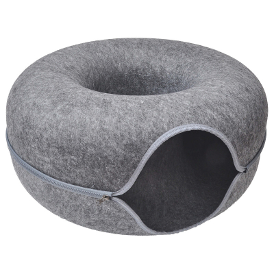 Aumüller Donut Katzentunnel/-höhle Ø50cm grau