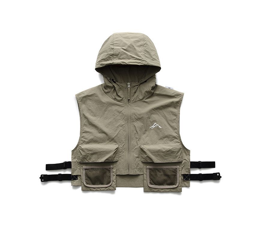 Dandyluxe - Utility vest met capuchon en rits