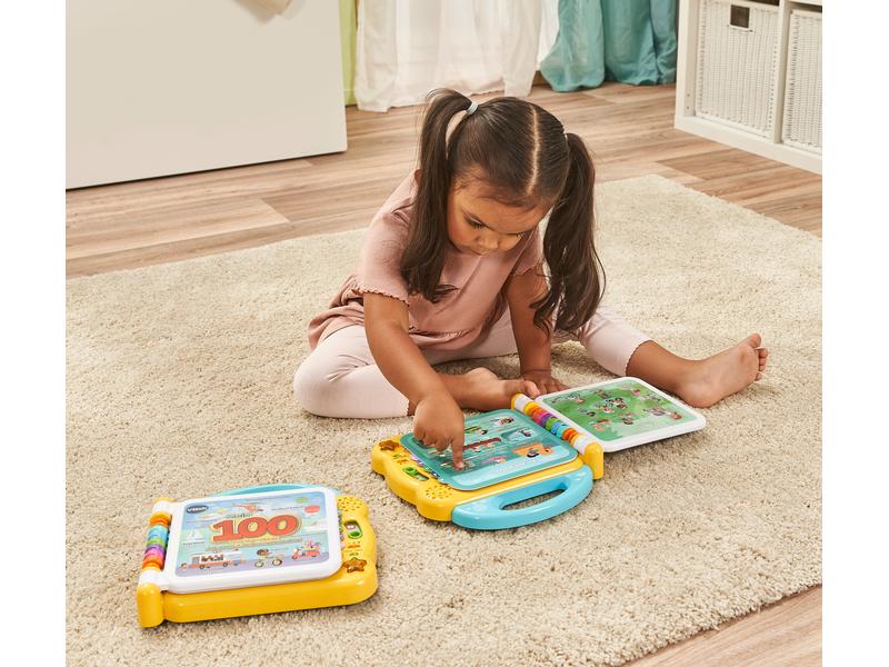 Vtech Beschäftigungsspielzeug Mein 100-Wörter-Buch: Fahrzeu Lernspass-Buch auf 12 bilingualen Seiten