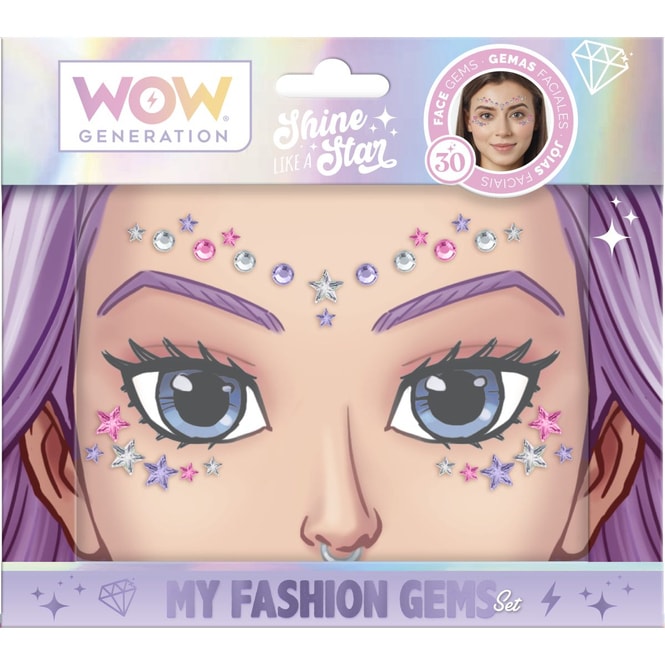 WOW Generation - Gesichtsschmuck - 1 Set